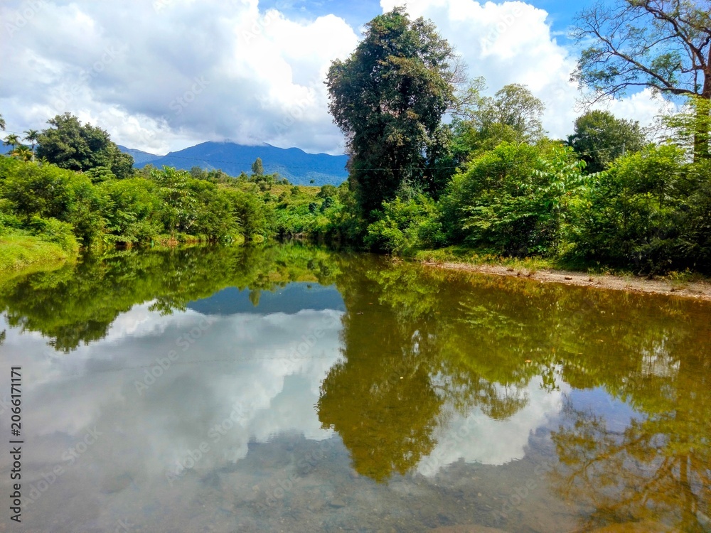 Fototapeta premium Panorama Park Jantho Aceh Besar