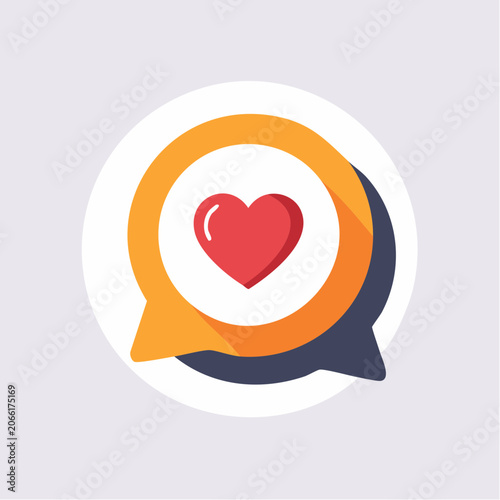 Heart Icon in Speech Bubble