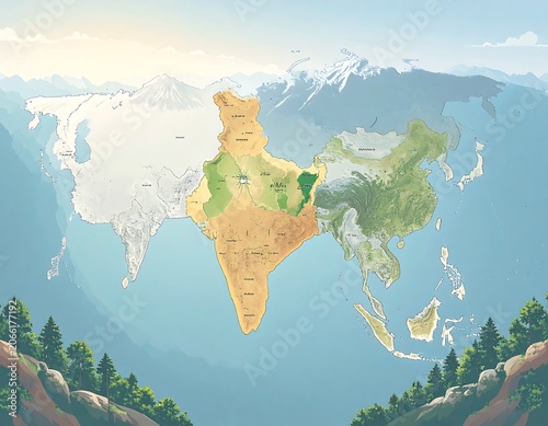 World map highlighting India