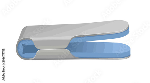Foto Folded Silver Aluminum Finger Splint With Blue Foam Padding