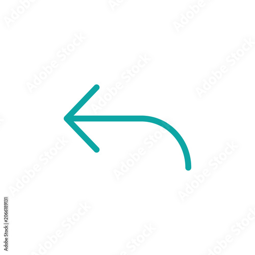 фотографія Reply icon with dual tone outline style, green symbol for message response