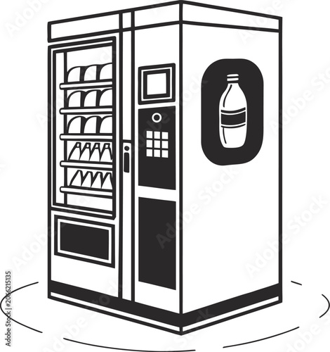 illustration of a refrigerator