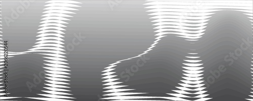 Tableau sur toile Abstract monochrome background with dynamic halftone wave pattern