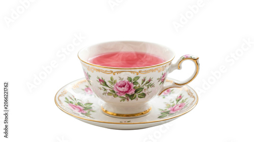 Floral Teacup – High‑Resolution Porcelain Illustration Representing Elegance, Tradition, and Warmth for Tea, Lifestyle, and Creative Projects
