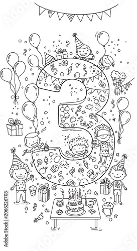 Whimsical Birthday Three
