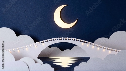 moon and clouds