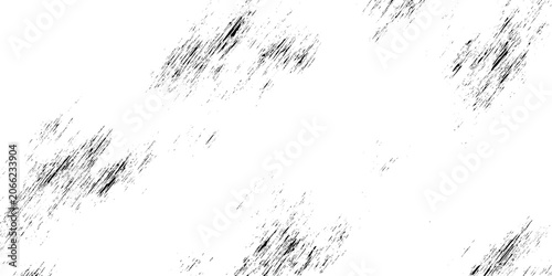 Tableau sur toile Grunge texture with black splatters and scratches on white background vector gra