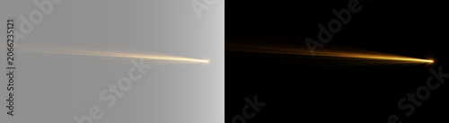 Photos Elegant gold laser line divider banner, premium amber light trail for luxury pro