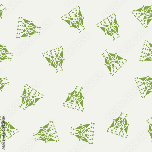 Εκτύπωση καμβά neural network diagram nlp vector glyph seamless pattern neural network diagram