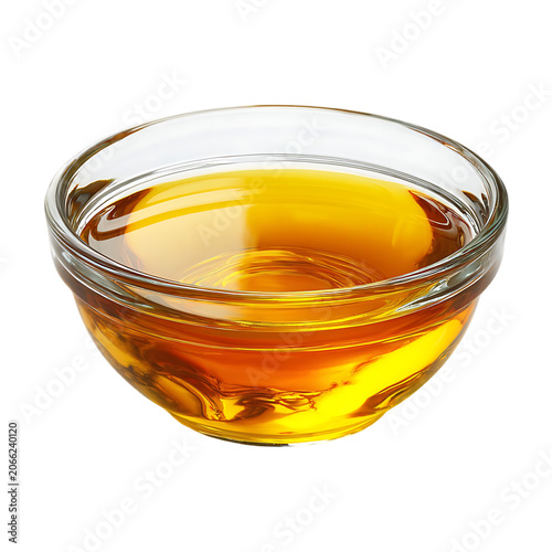 Deep golden mustard in premium glass bowl