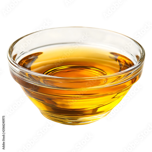 Pristine bowl of rich yellow mustard