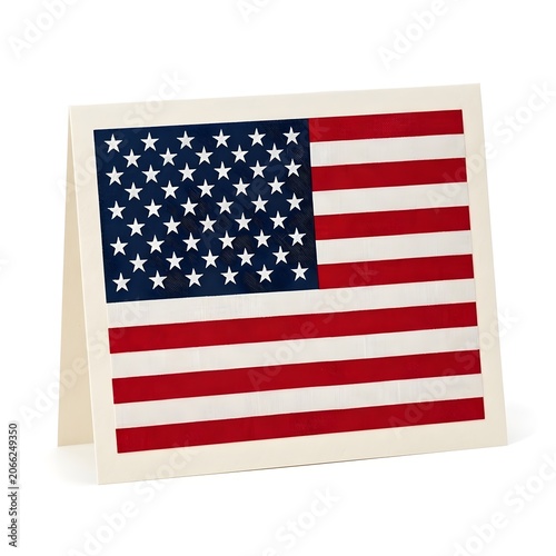 Independence Day USA Greeting Card With Premium Design, With Patriotic Theme And Clean Layout, Perfect For Holiday Wishes, Displayed On A White Solid Background