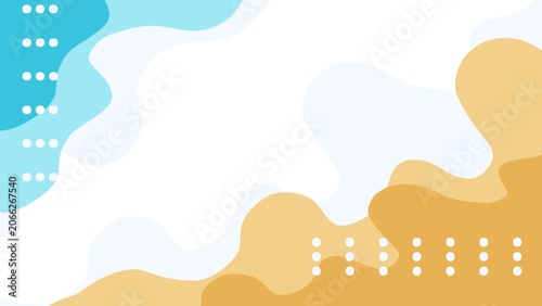Abstract pastel background with fluid organic shapes in blue, beige, and white tones