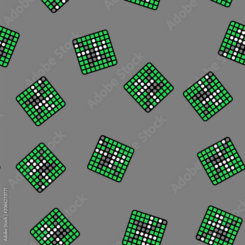Quadro su tela othello game board table vector seamless pattern othello game board table sign i