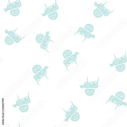 Konstfotografi anthrax cow vector glyph seamless pattern anthrax cow sign illustration
