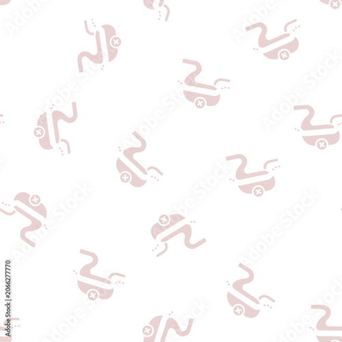 Принти на полотні sleeve resection bariatric vector glyph seamless pattern sleeve resection bariat