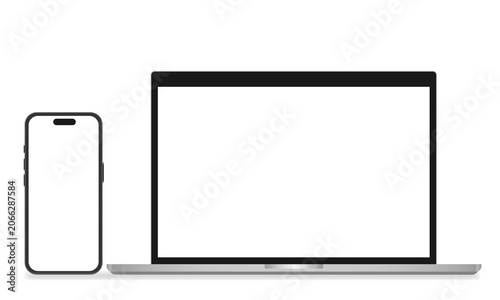 Quadro su tela ノートパソコンとスマートフォン