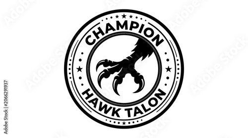 Hawk Talon Champion Logo Emblem.