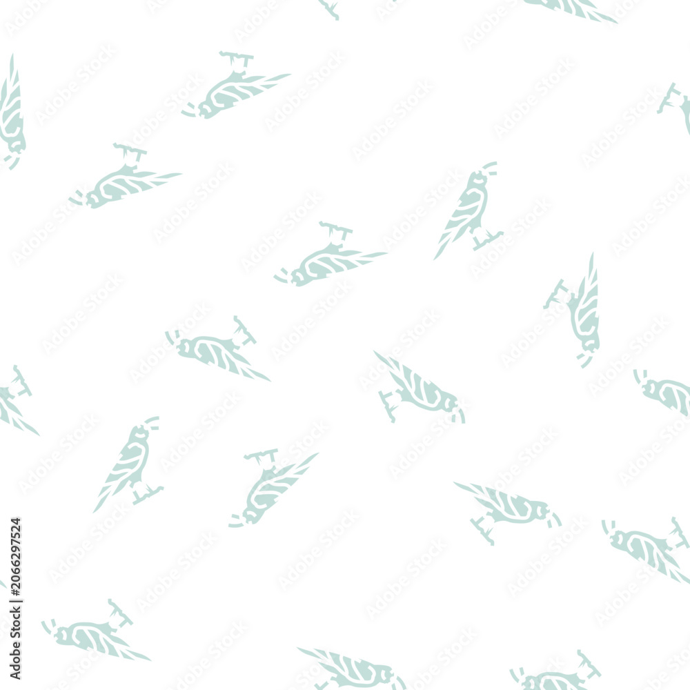 Obraz premium raven bird vector glyph seamless pattern raven bird sign illustration