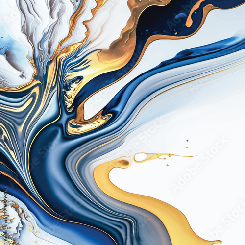 Multicolor brushed marbled surface. Abstract colorful illustration. Texture of marble. Vector illustration.	
