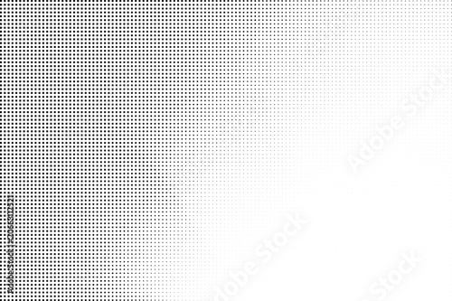 Foto Halftone dot pattern with gradient black and white on transparent background