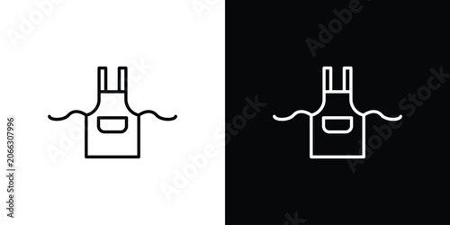 Obraz na płótnie Apron icon elements for projects and designs