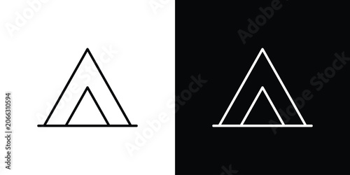 Foto Tent icon elements for projects and designs