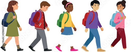 Casual outfit vector illustration with denim jacket sweatshirt shorts bucket hat and sneakers for capsule wardrobe layout