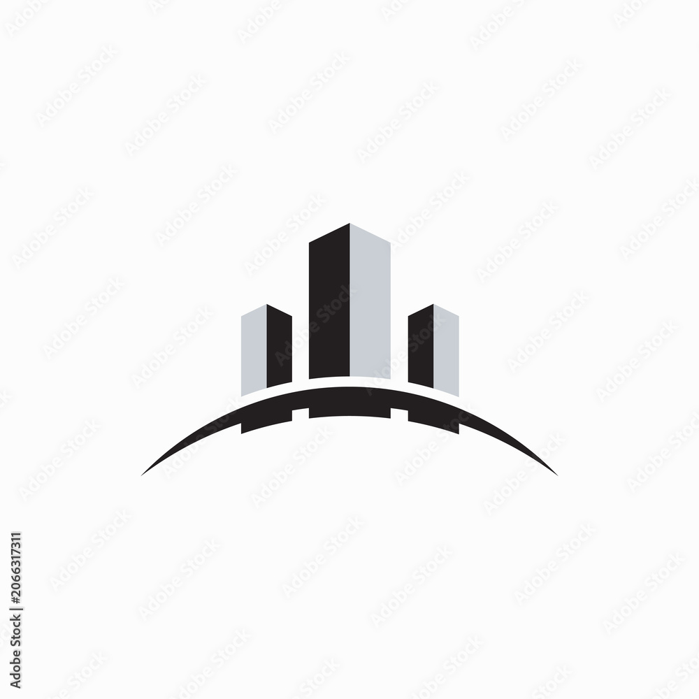 Fototapeta premium Real Estate Business Logo Template, Building, Property Development, and Construction Logo Vector Design.