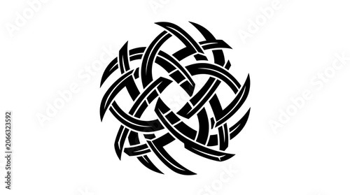 Celtic knot design pattern symbol.