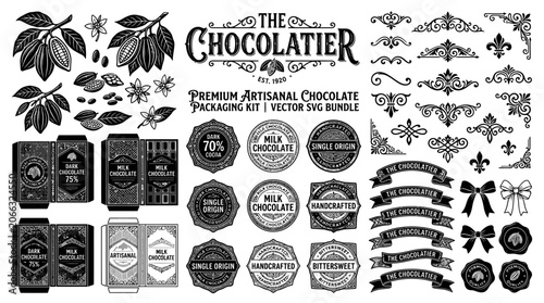 The Chocolatier Premium Chocolate Packaging Stamps.