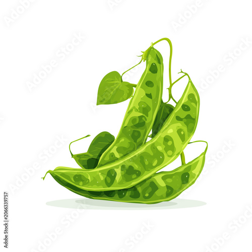 Canvas-taulu Minimalist 2D vector icon representation of a Giloy, displayed on a pure white b