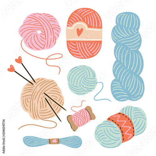 Canvastavla Knitting vector illustration