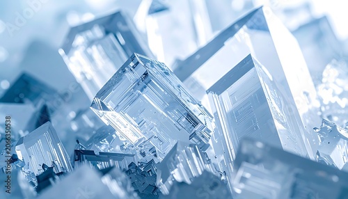 Close-up of crystalline structures.