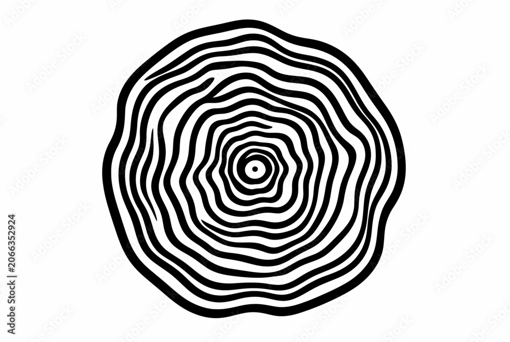 Fototapeta premium Abstract Concentric Ring Pattern.