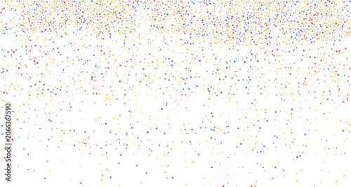 Colorful Confetti Background with Falling Party Sprinkles for Festive Celebration Backdrop