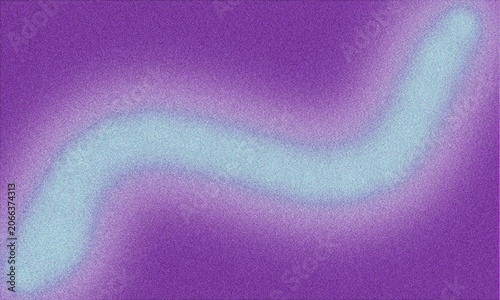 Abstract digital art featuring a soft glowing light blue wavy line stretching across a textured deep purple background created with a grainy noise filter effect for modern graphic design projects