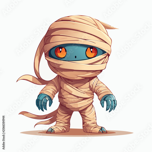 Cute Cartoon Mummy Character