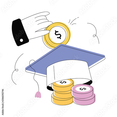 Education Funds vector illustration Eps 10 File     