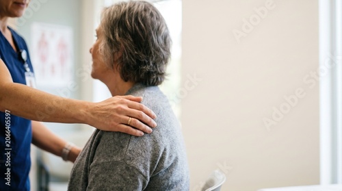 Senior Patient Using Telehealth Tablet for Remote Care Support in a Warm Home Setting