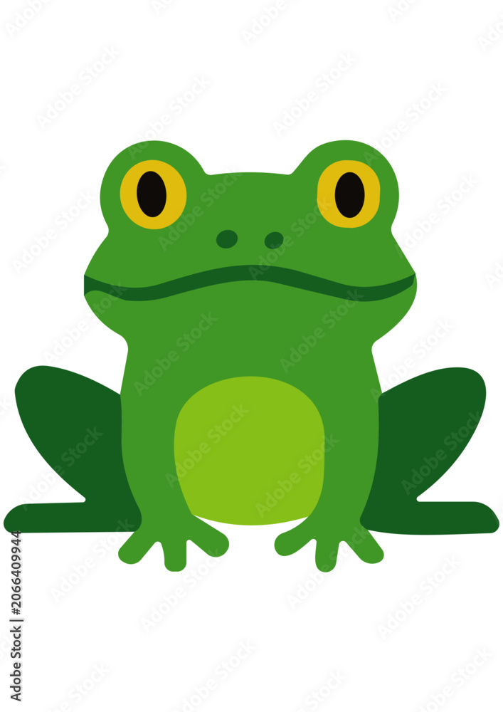 Fototapeta premium Vector Cartoon Frog