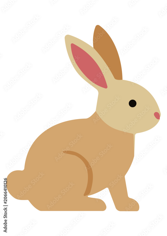 Fototapeta premium Vector Cartoon Rabbit