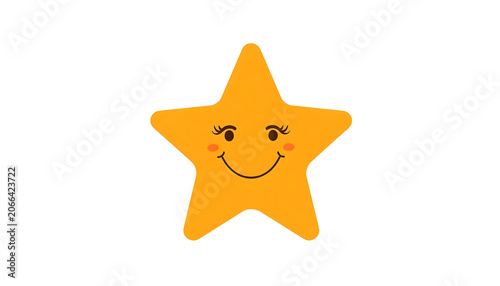 Estrela sorridente smiley star yellow scrapbook cute fofo 