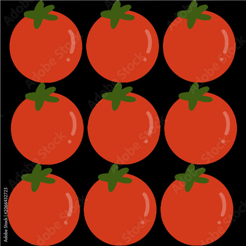 Red Tomato Vector Illustration