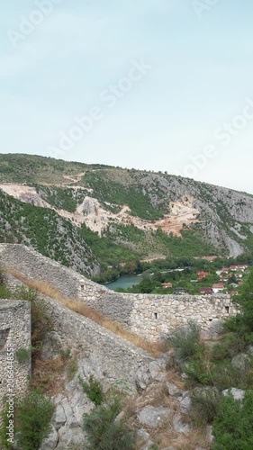 Castle Ruins Drone View