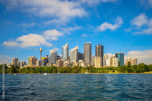 Scenery of the Sydney central business district located in New South Wales, Australia