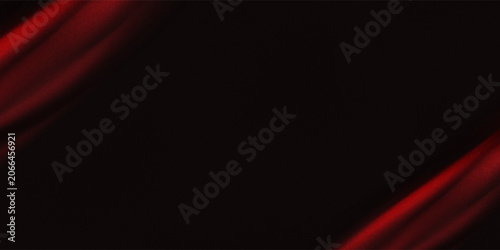 Red grainy gradient orange background noise texture effect summer banner poster design. Sapphire paper pattern. Geometric shape. Wave, wavy curved line.