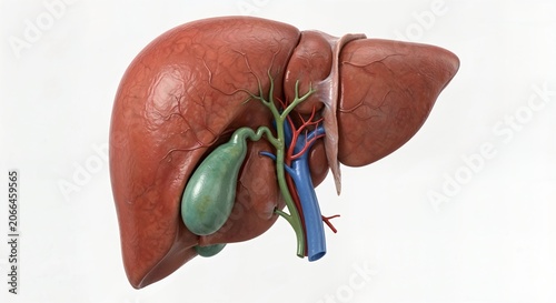  Gallbladder, Portal Vein, Hepatic Artery, Bile Ducts — Clinical Illustration for MASLD/MASH, Surgery & Radiology