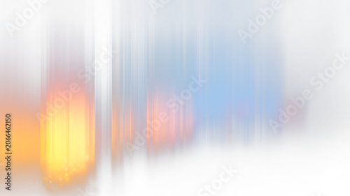 Minimal corrugated glass background with glowing yellow blur
