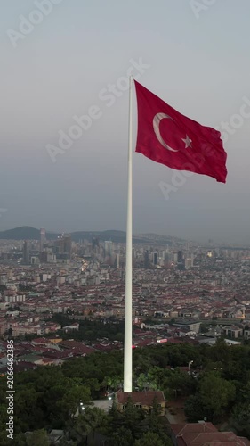Peak in Turkish Flag